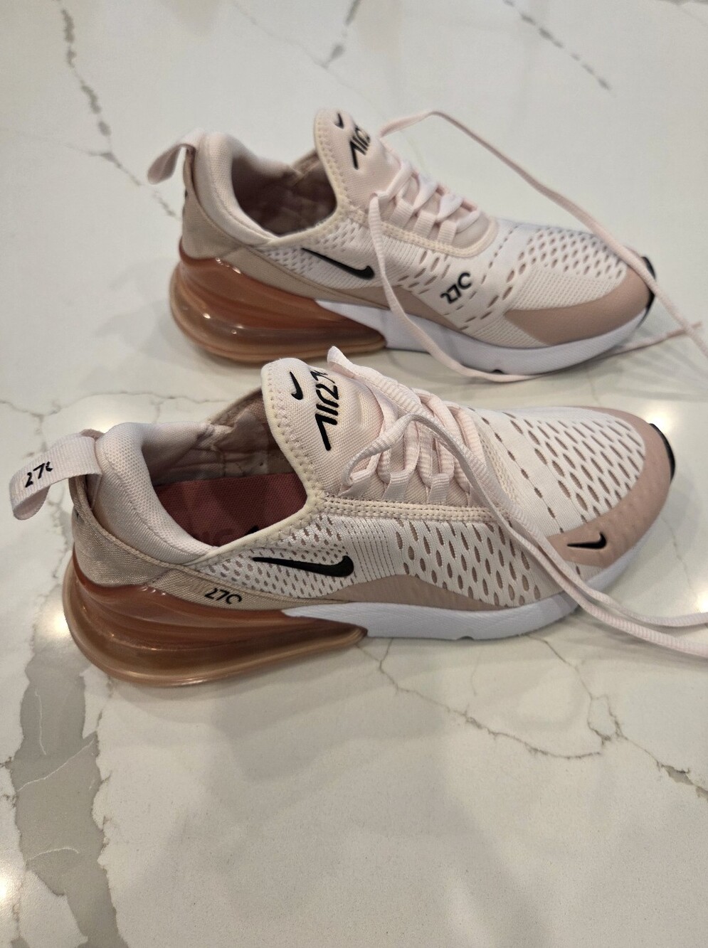 Nike Air Max 270 Women's Pale Pink Shoes Size 7.5